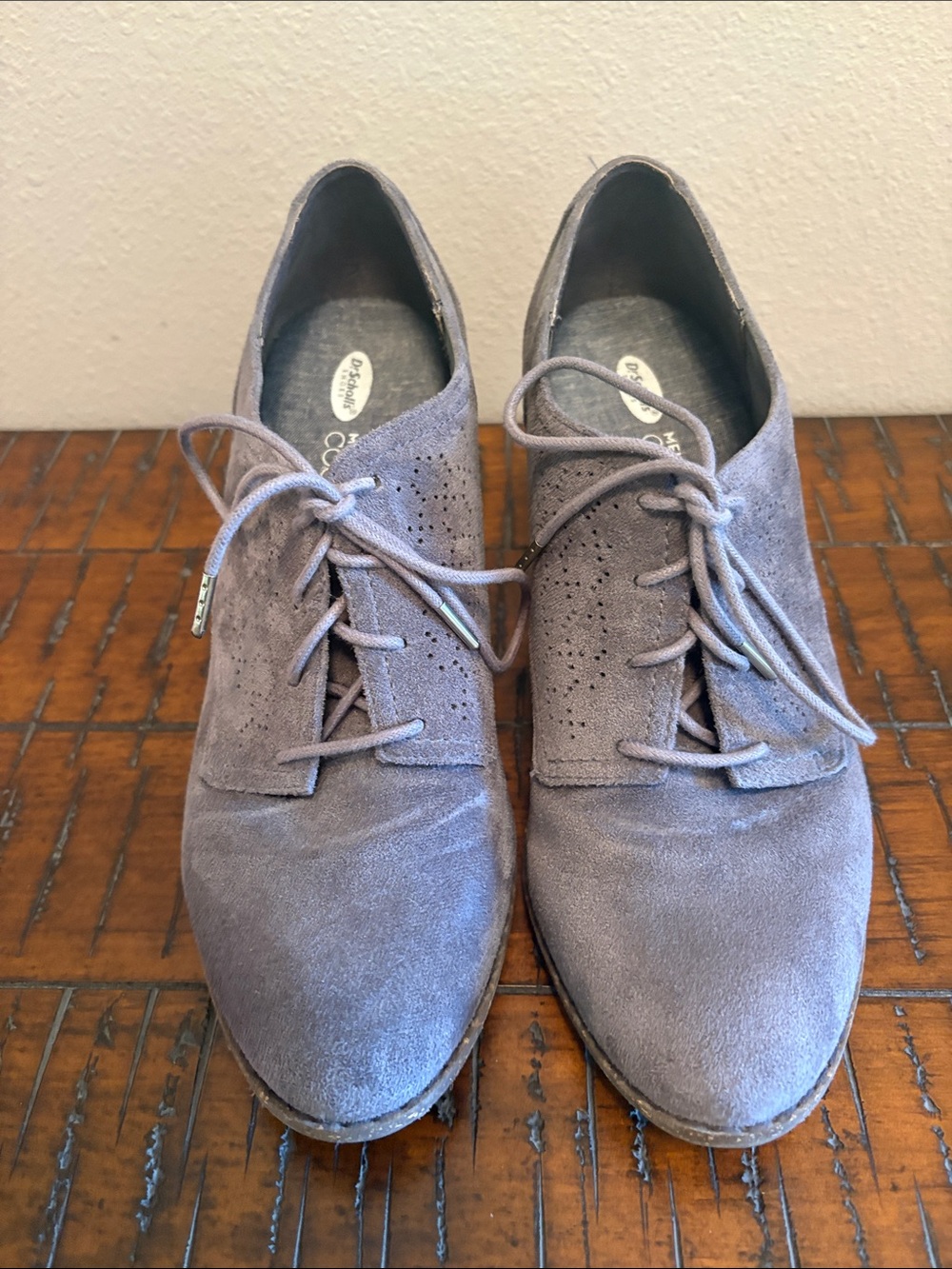 Dr. Scholl's Grey Oxford Heels Size 9.5 - Picture 3 of 7